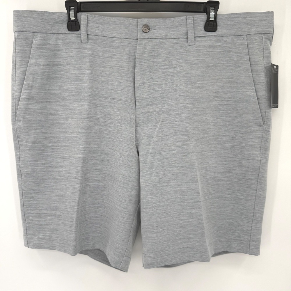 Callaway Golf Shorts Men 38 Gray Opti-Dri Stretch 9" Inseam Heathered CGBRB010